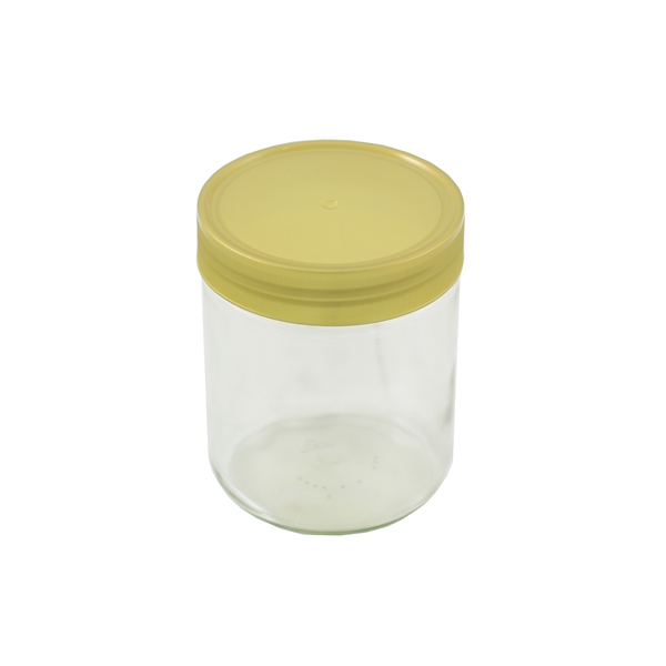 1960 Neutralgläser 500g - Plastikdeckel gold