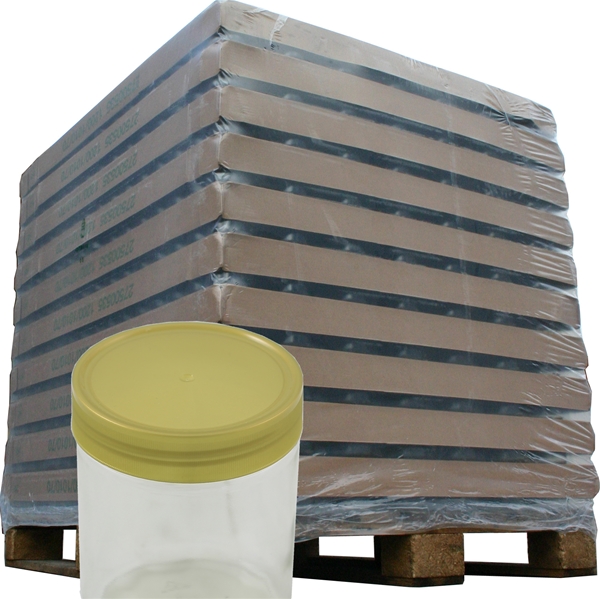 1960 Neutralgläser 500g - Plastikdeckel gold