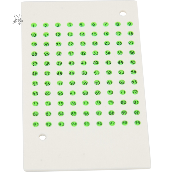 Opalith Zeichenplättchen in Jahresfarben