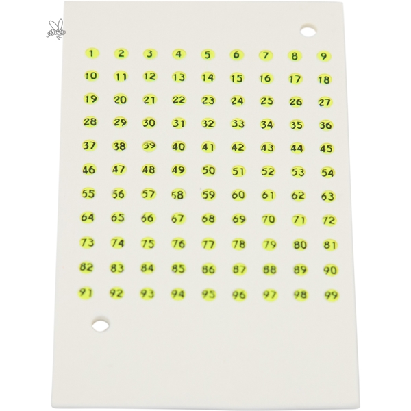 Opalith Zeichenplättchen in Jahresfarben