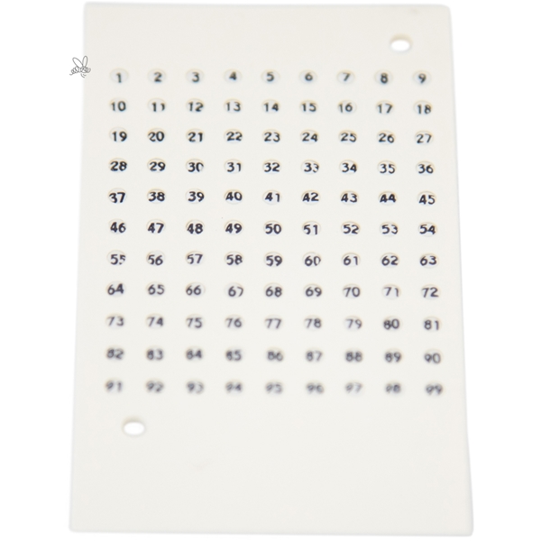 Opalith Zeichenplättchen in Jahresfarben