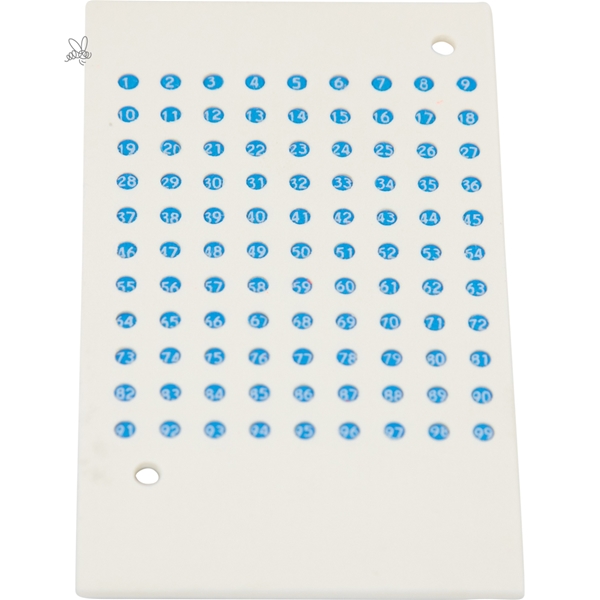 Opalith Zeichenplättchen in Jahresfarben