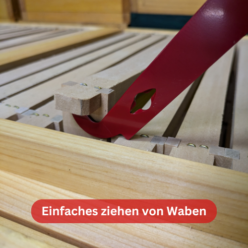 Stockmeißel mit Wabenheber - rot