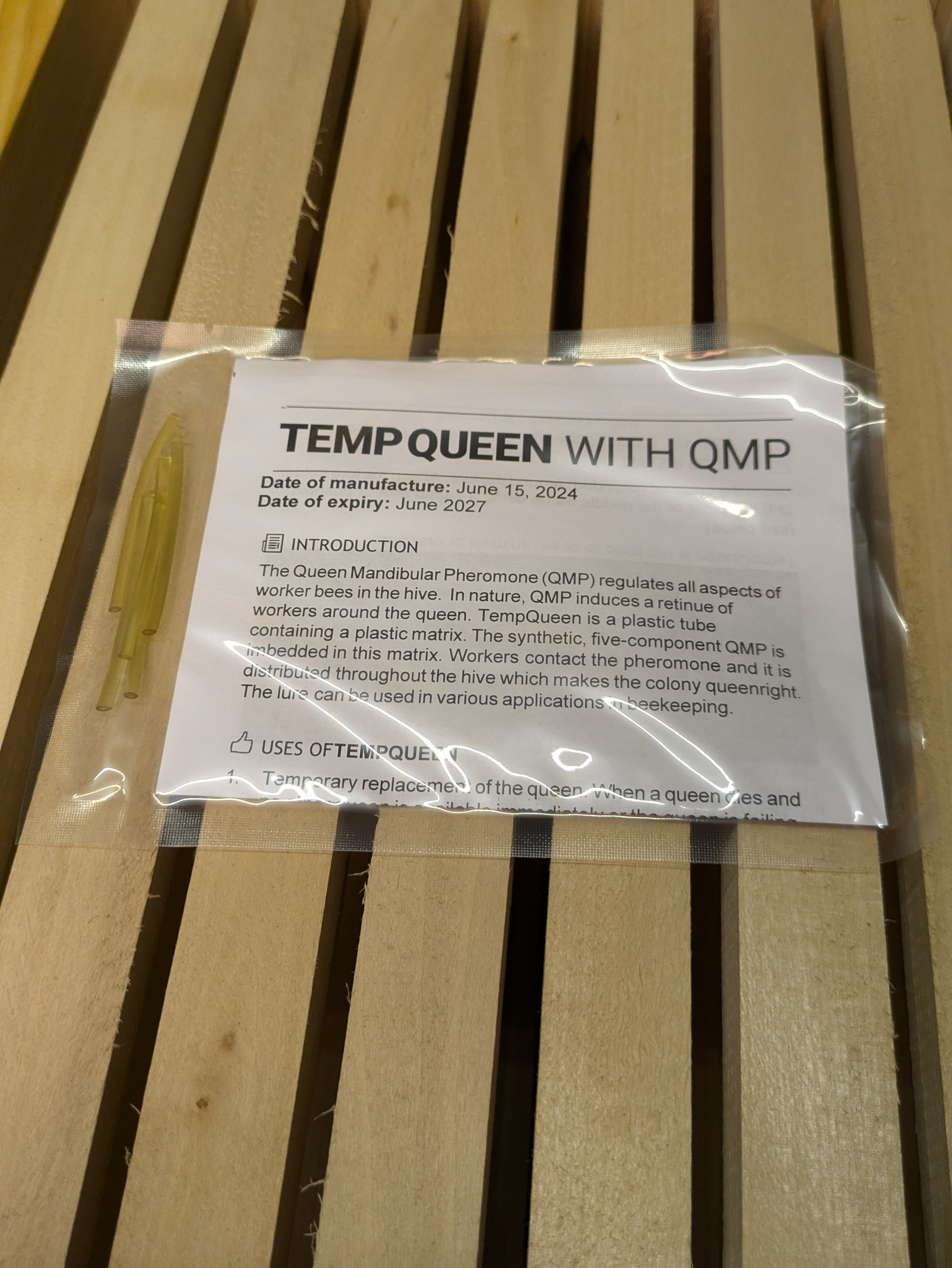 5Stk. TEMP QUEEN Königinpheromon Streifen
