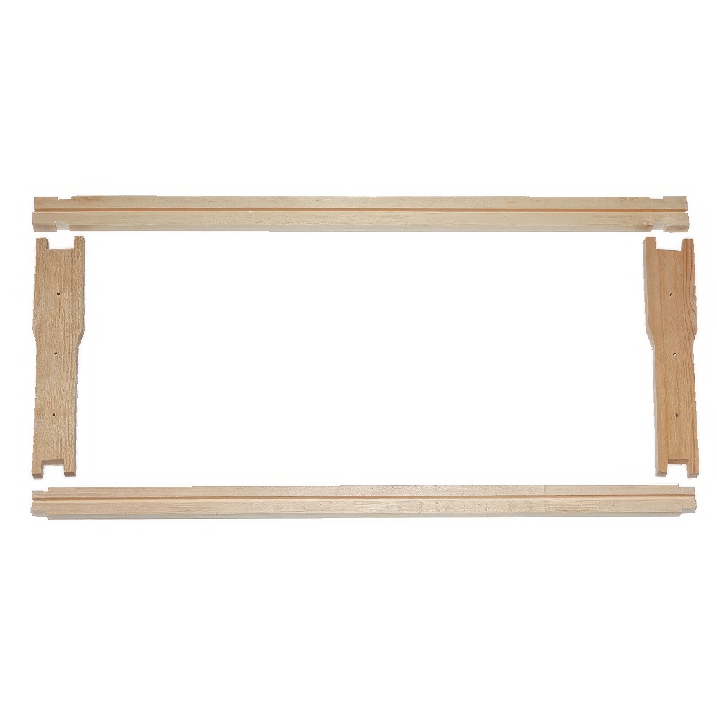 3/4 (185 mm) Langstroth-Rähmchen mit Hoffmann Seitenteilen, 50 Stk in Teilen