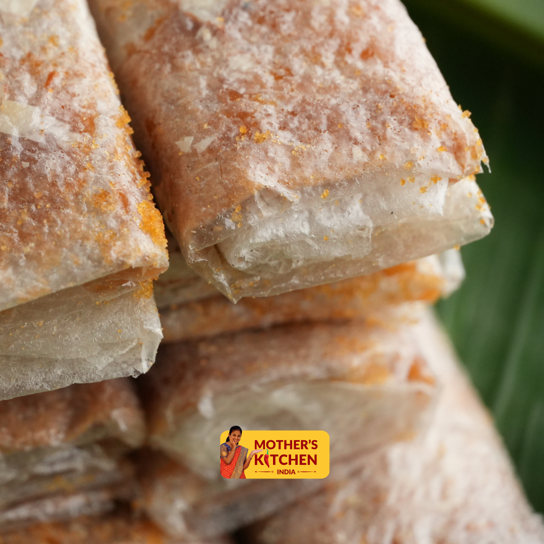 Bellam (Jaggery)Dry Fruit Pootharekulu