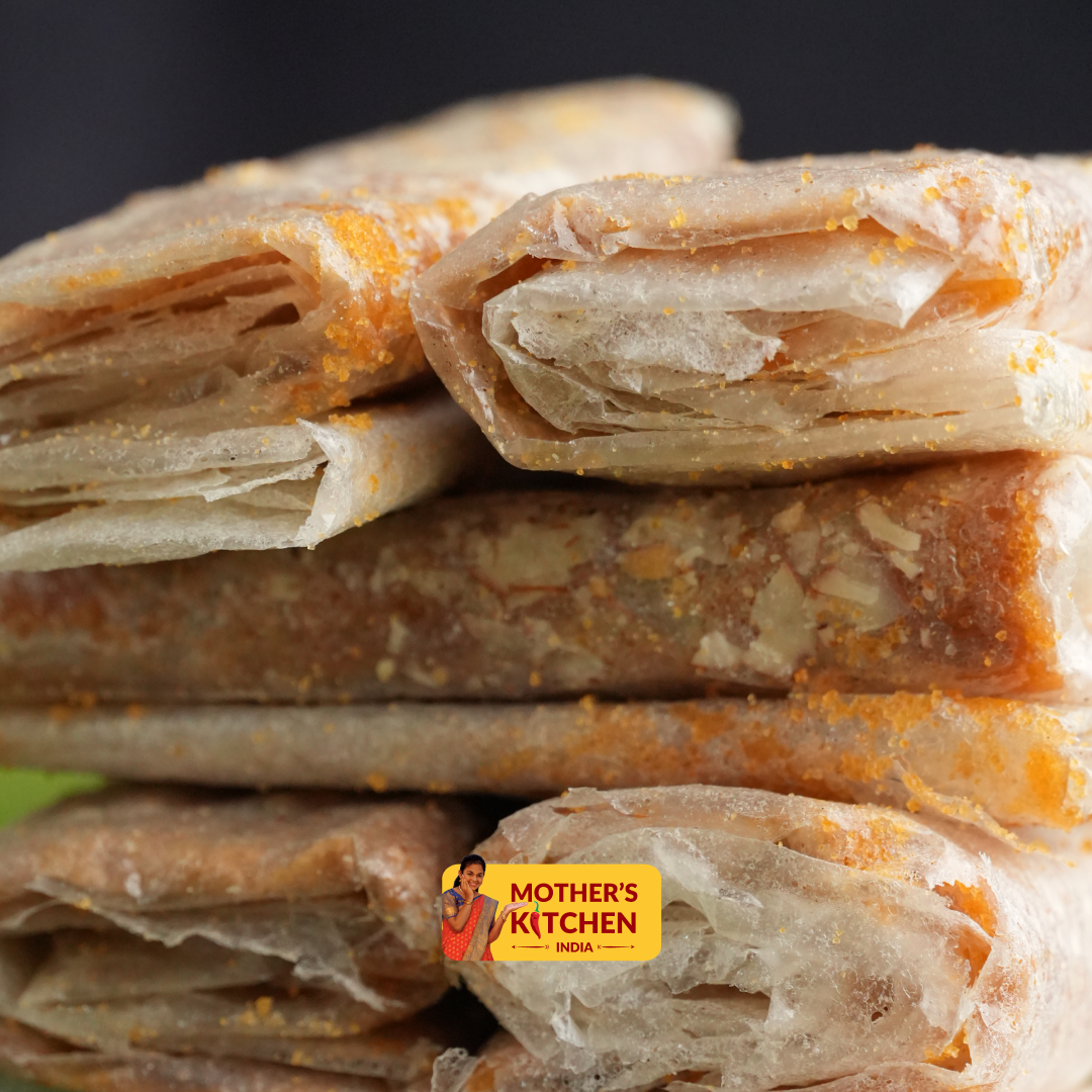 Bellam (Jaggery)Dry Fruit Pootharekulu