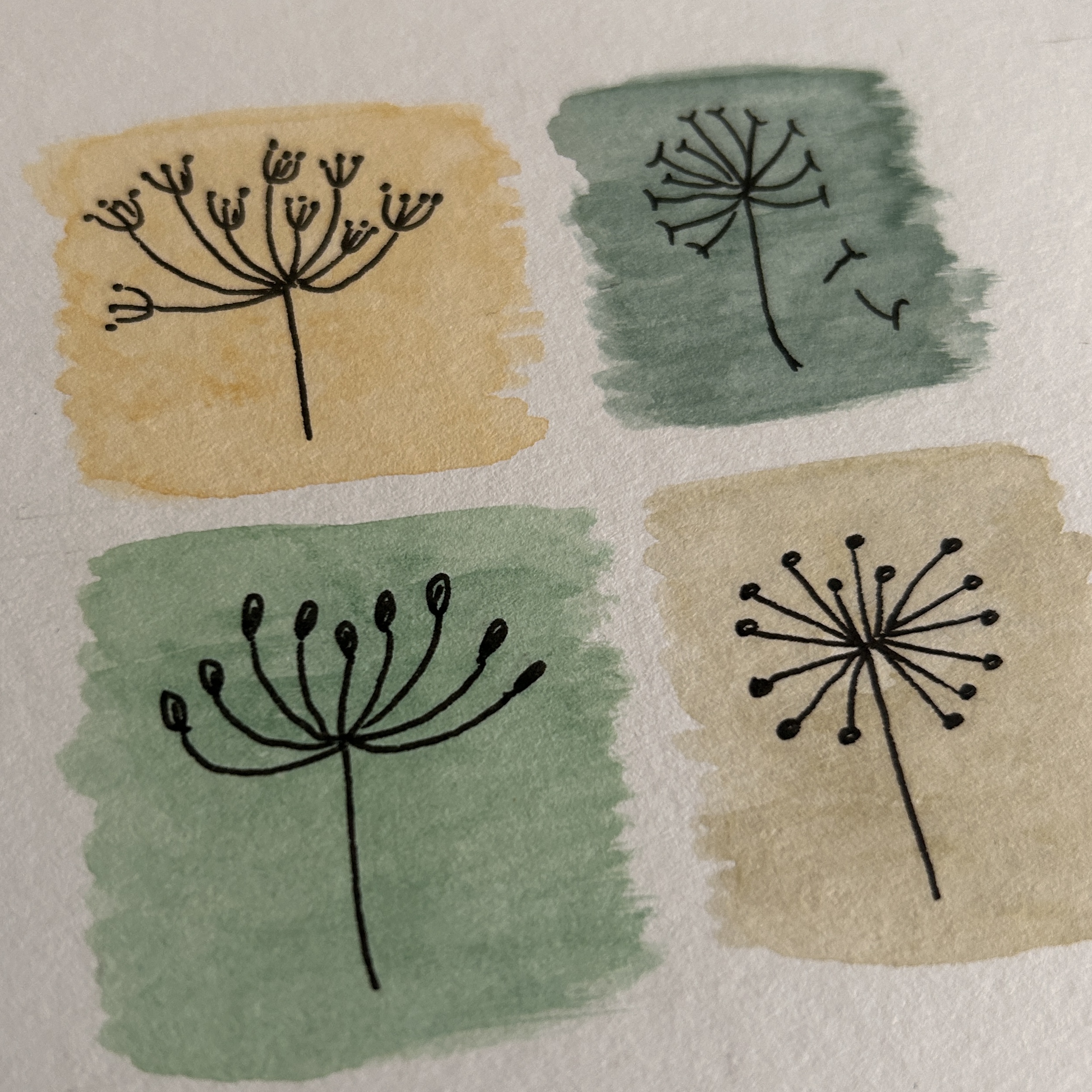 Hand Painted Cards 