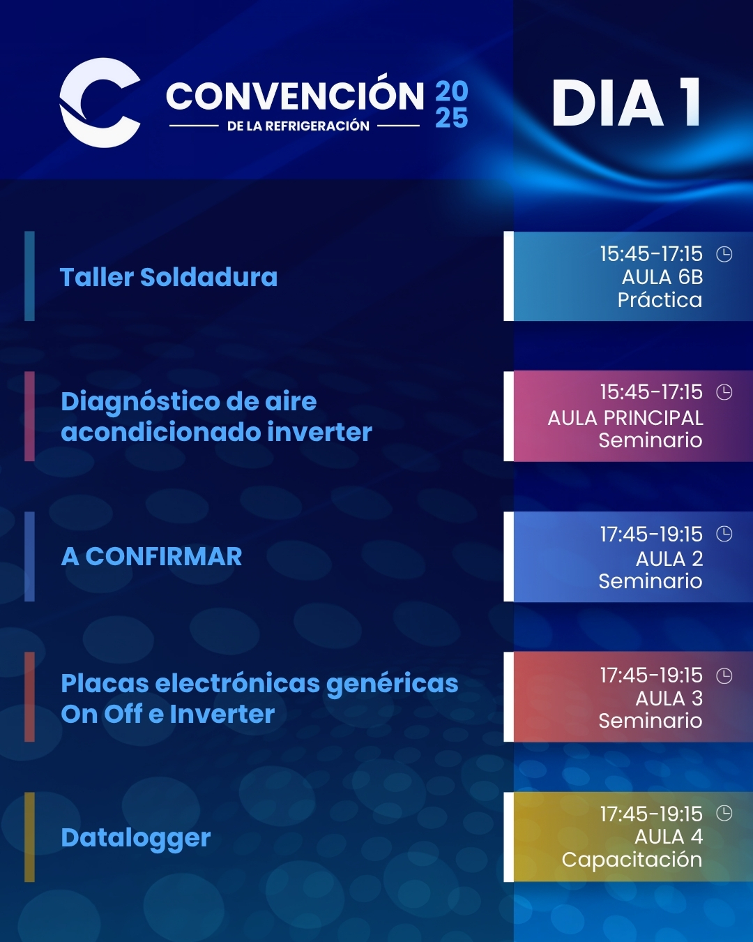 Pack 3 Dias Convención de la Refrigeración 2025 (31de Octubre 1 y 2 de Noviembre)