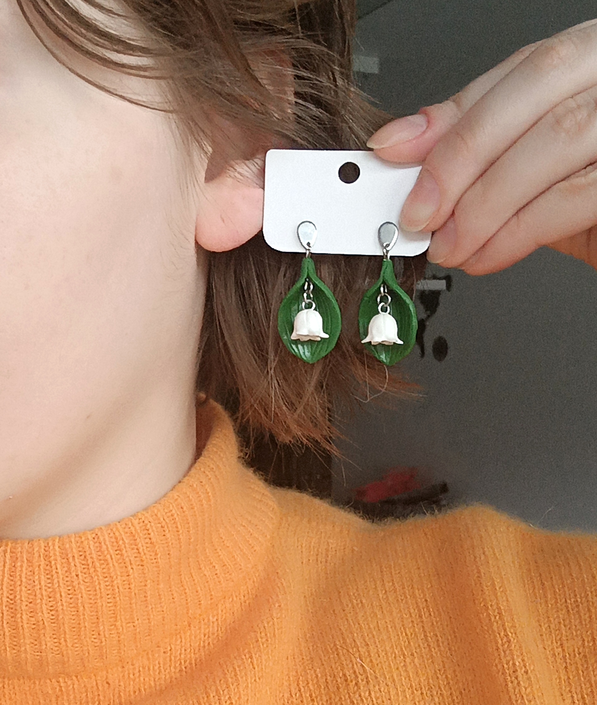 Kolczyki konwalie - małe