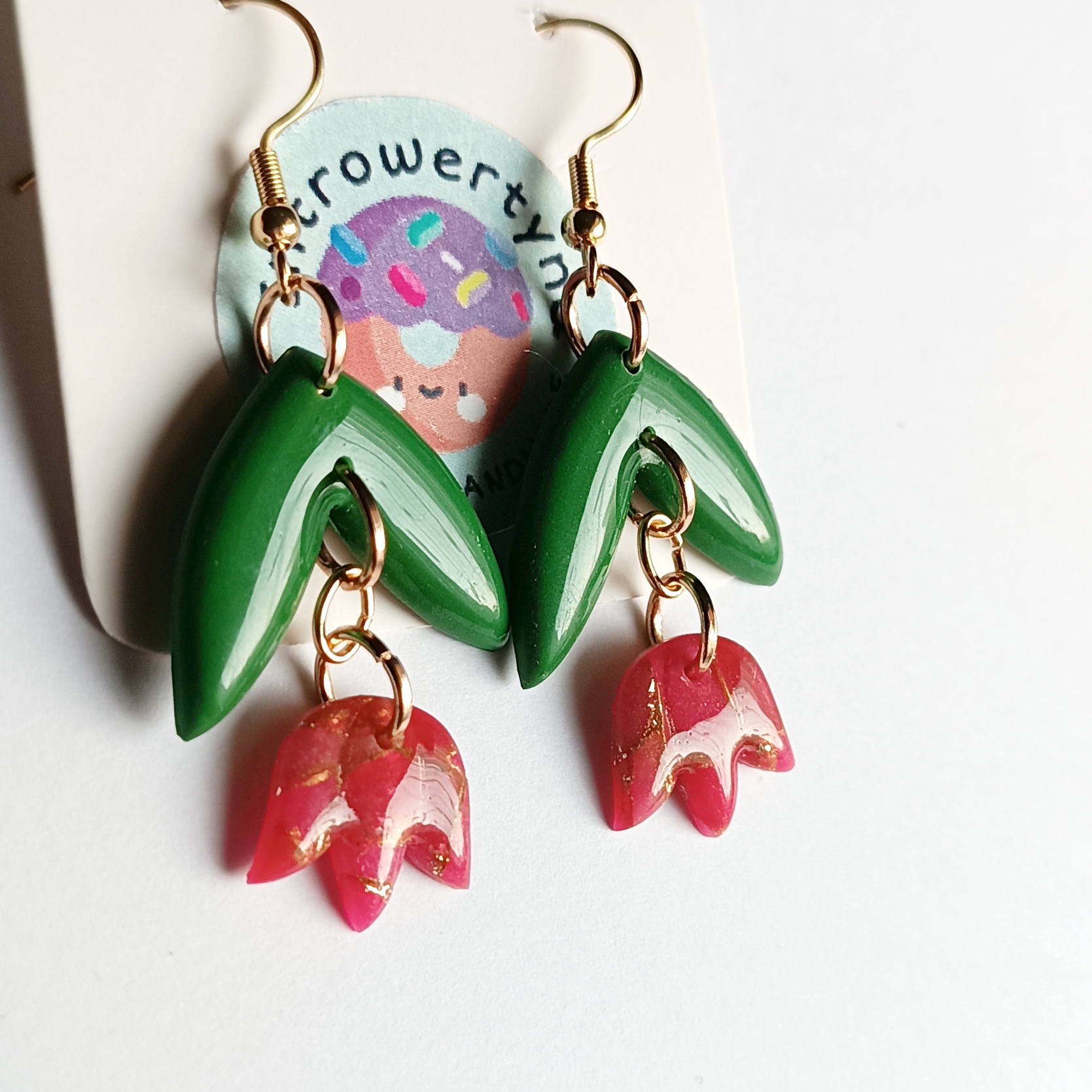 Eleganckie kolczyki tulipany