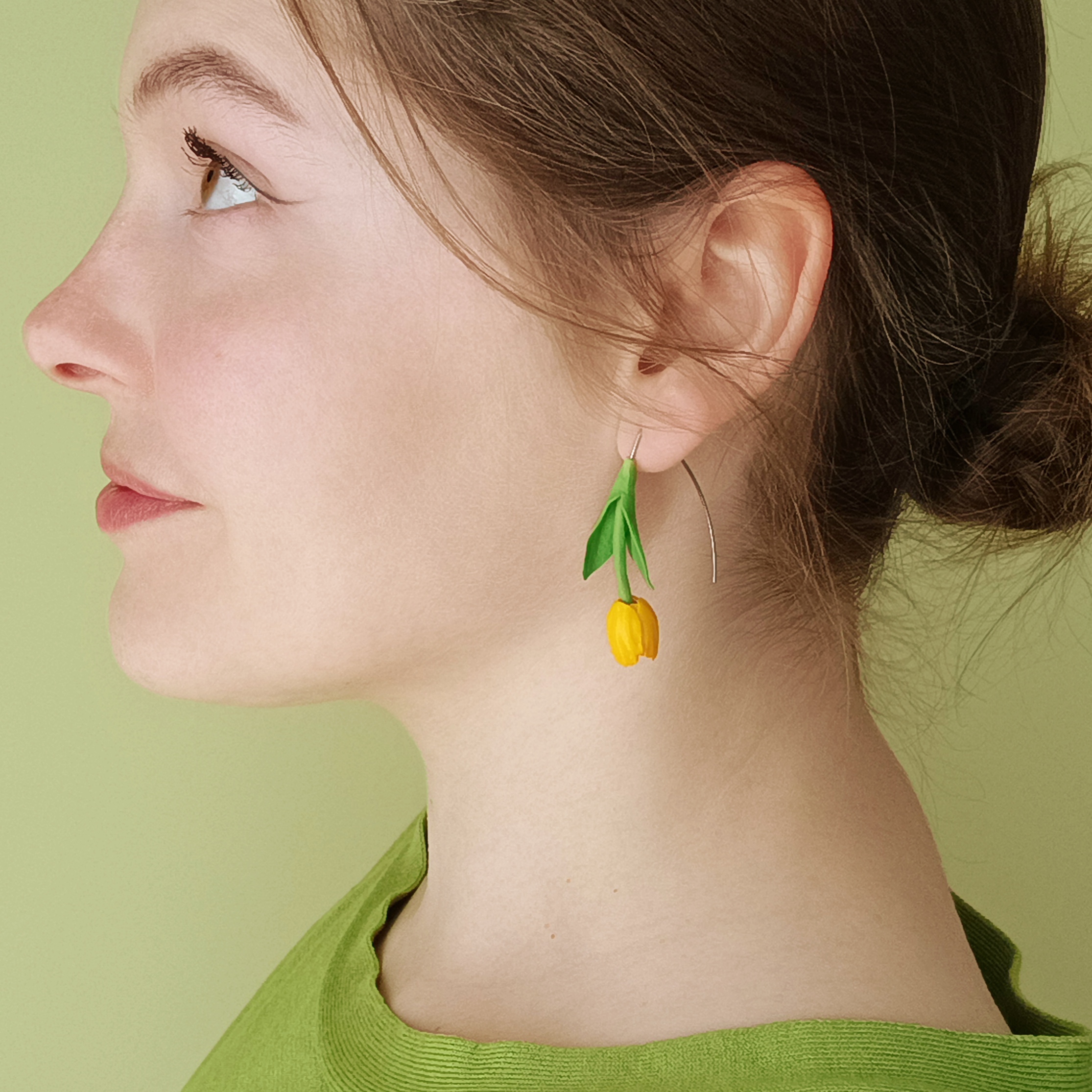 Kolczyki czerwone tulipany