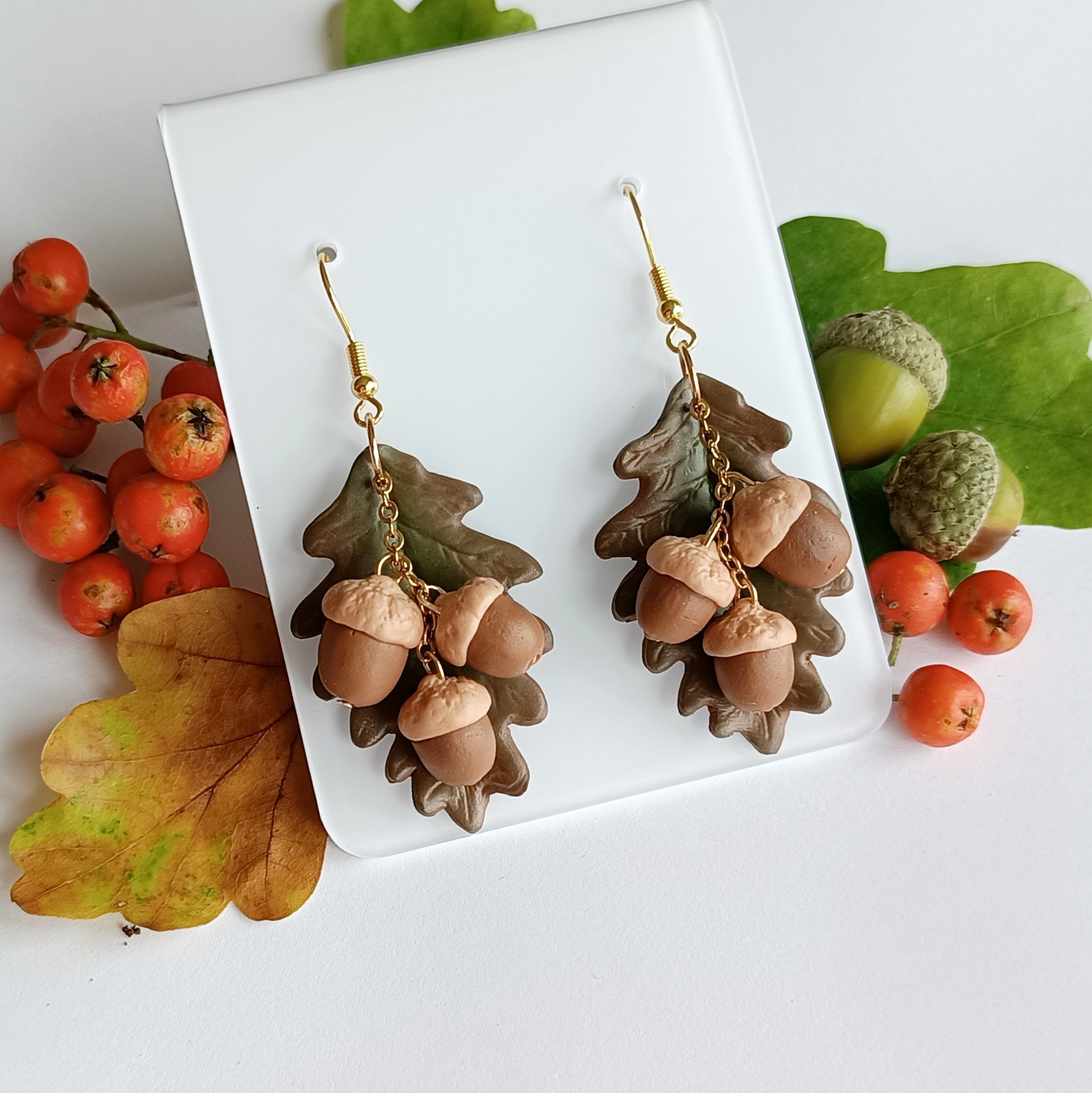 Kolczyki z żołędziami 