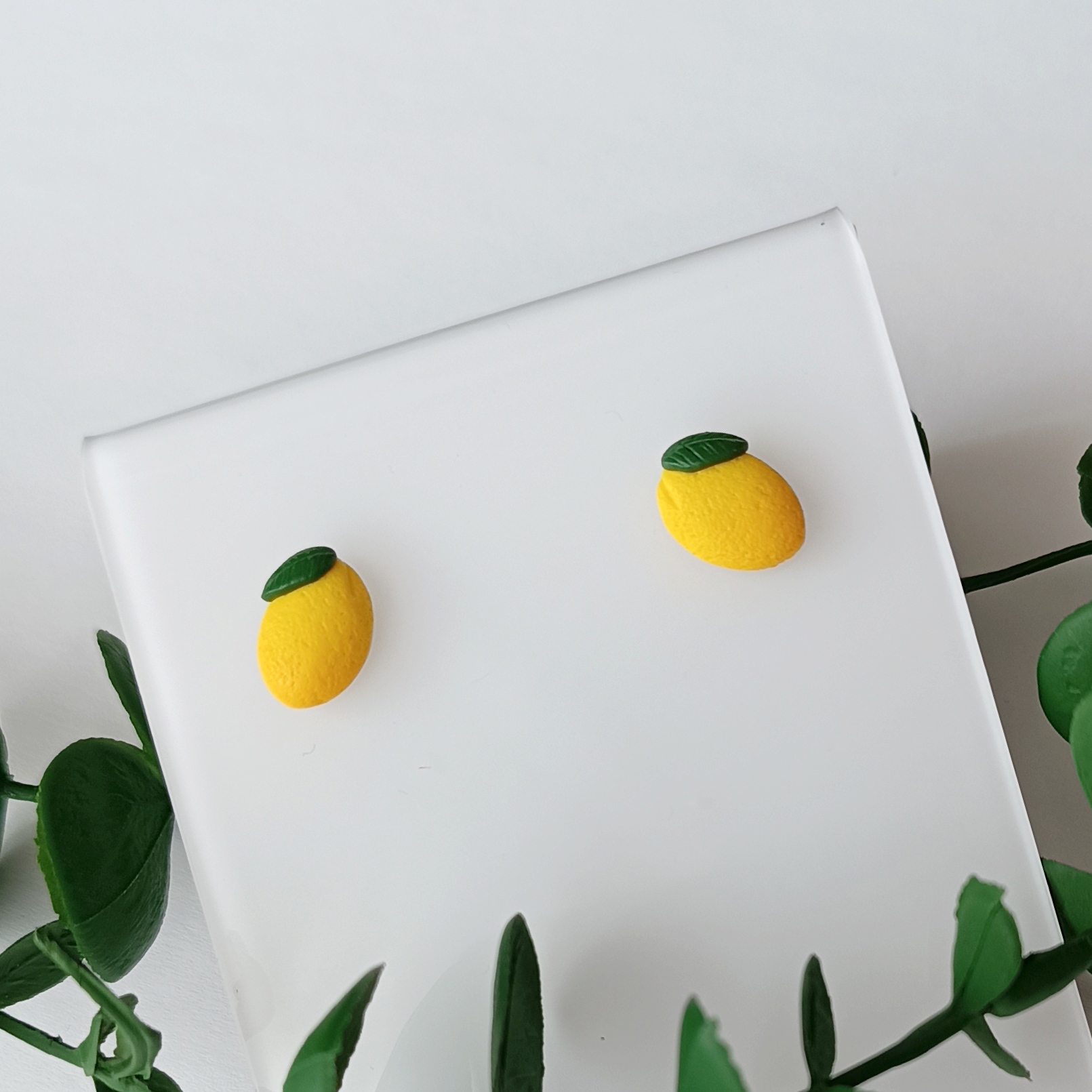 Kolczyki cytryny sztyfty