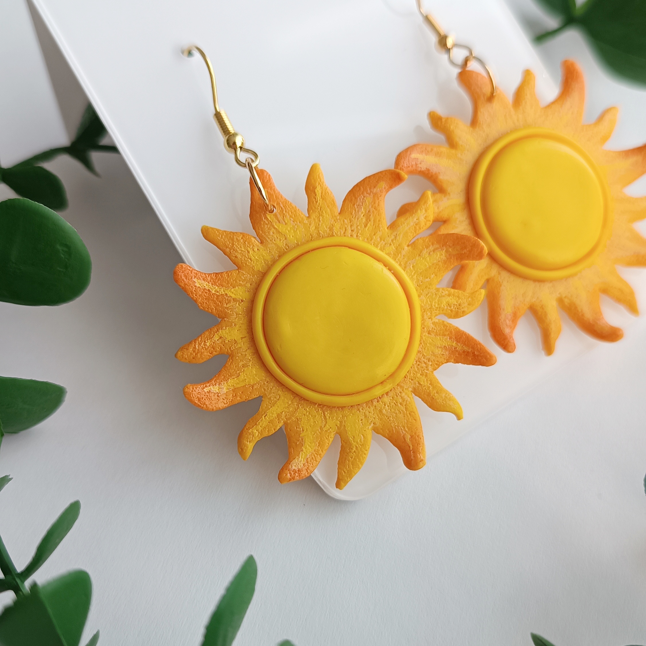 Kolczyki słoneczniki