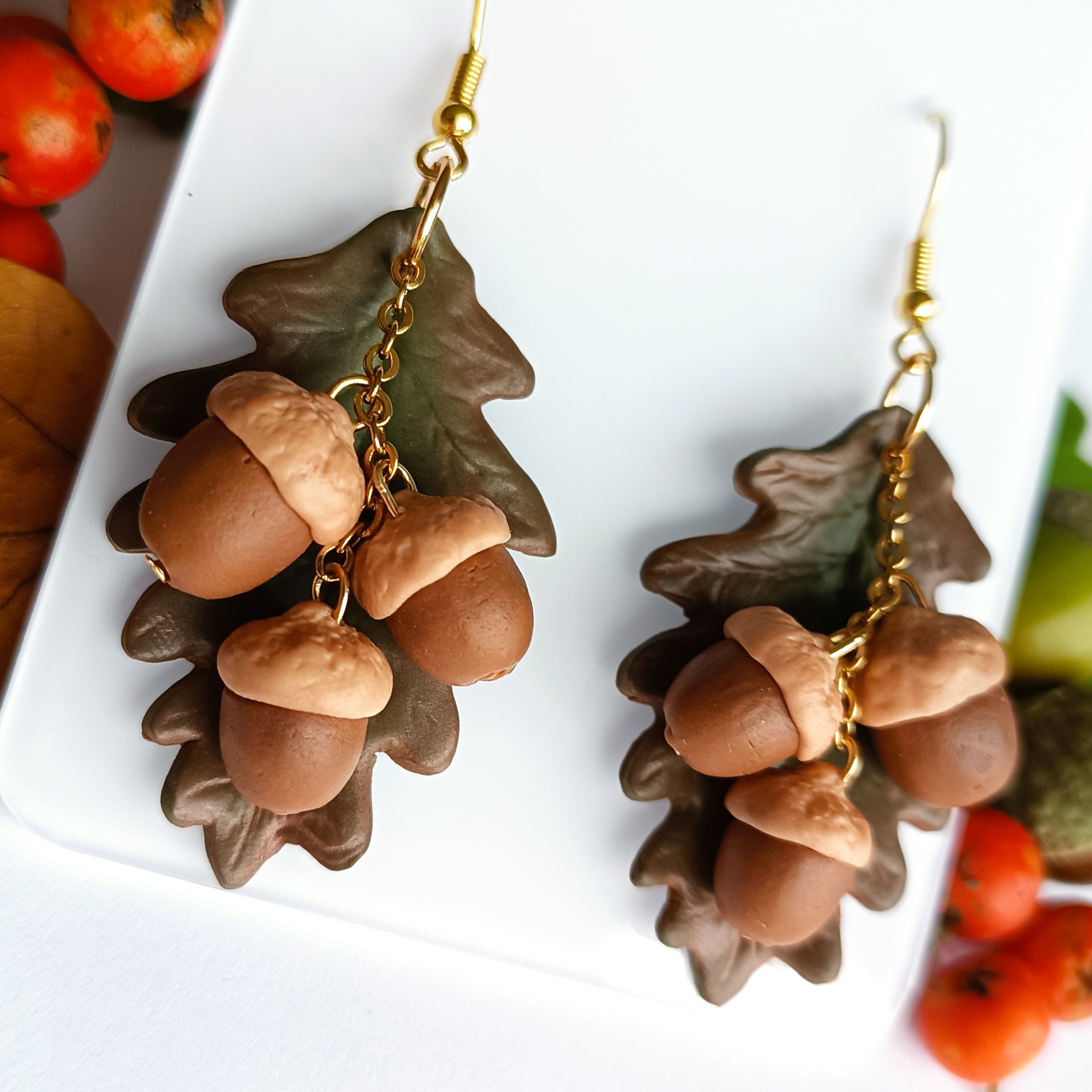 Kolczyki z żołędziami 