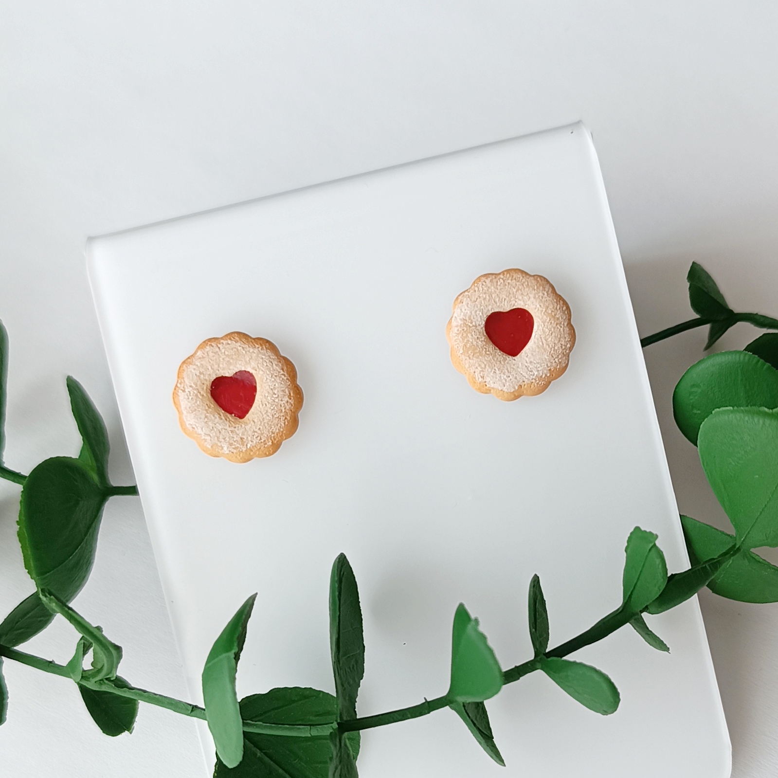 Kolczyki ciasteczka z galaretką sztyfty