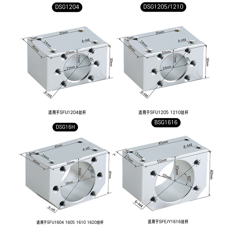 Ball screw nut housing