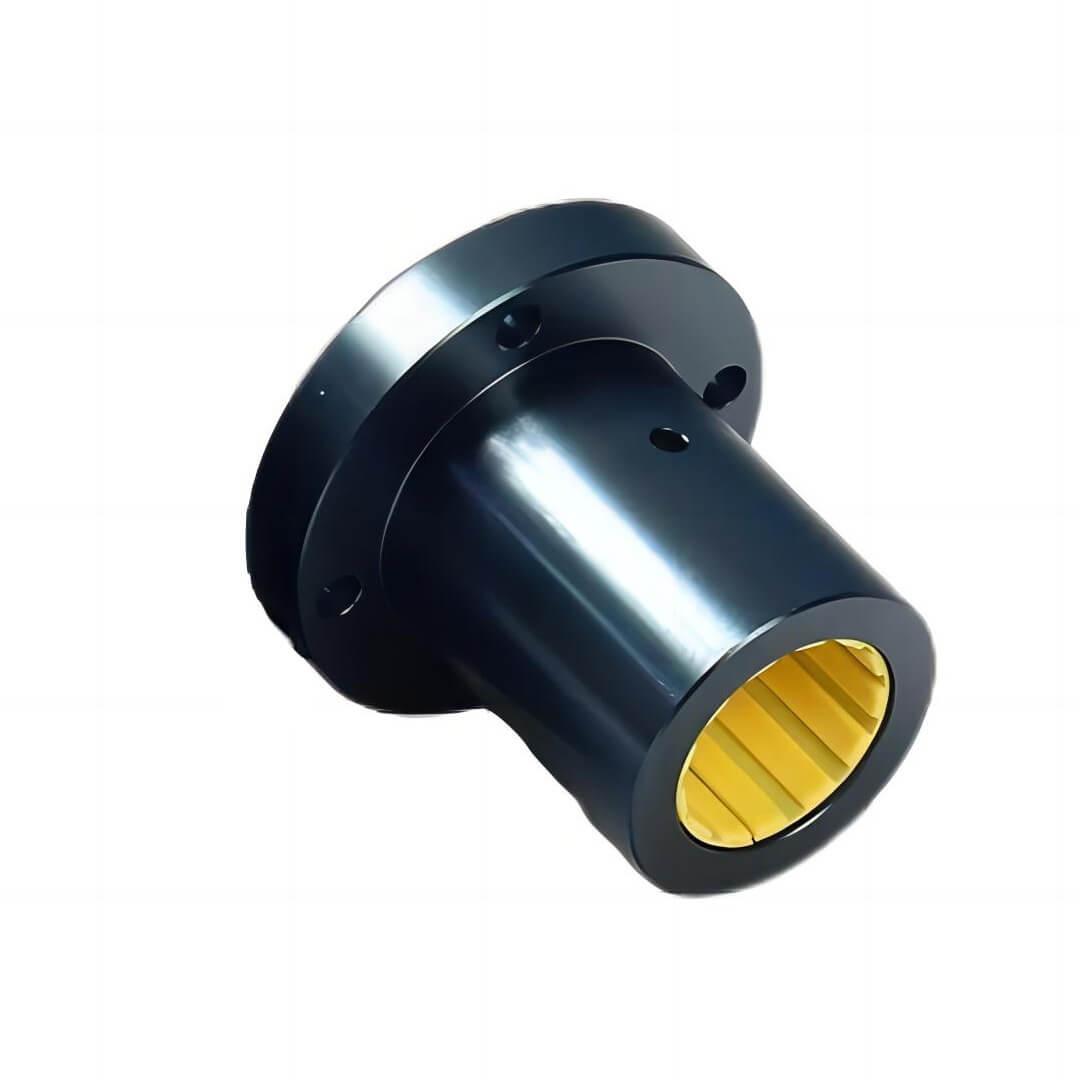 LMF Flange round linear bearing - Steel retainer/ Nylon retainer/ Graphitic copper sleeve/ Plastic