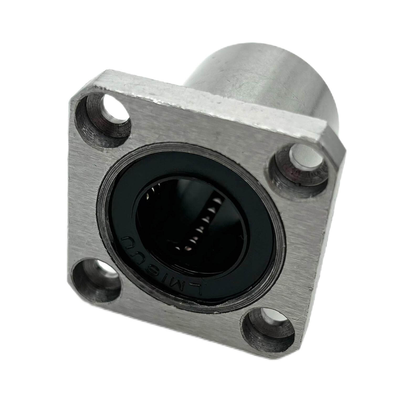 10pcs-LMK Flange square linear ball bushing - Graphitic copper sleeve/ Stainless steel cage/ Nylon cage/ Plastic