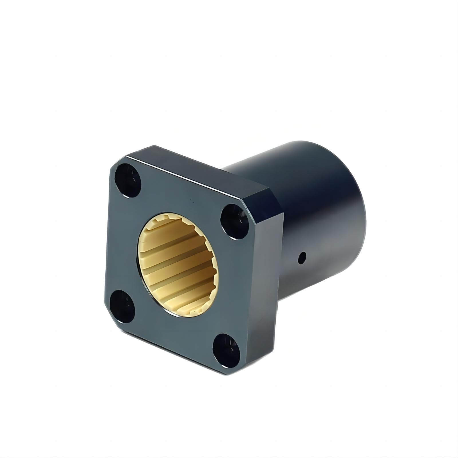 10pcs-LMK Flange square linear ball bushing - Graphitic copper sleeve/ Stainless steel cage/ Nylon cage/ Plastic