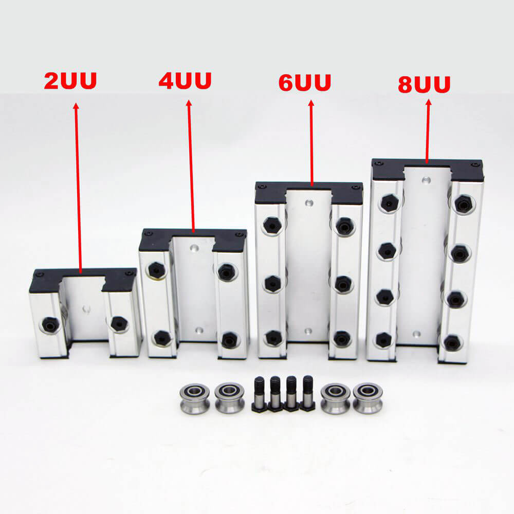 LGD6 Aluminum T roller guidway linear bearing carriage motion