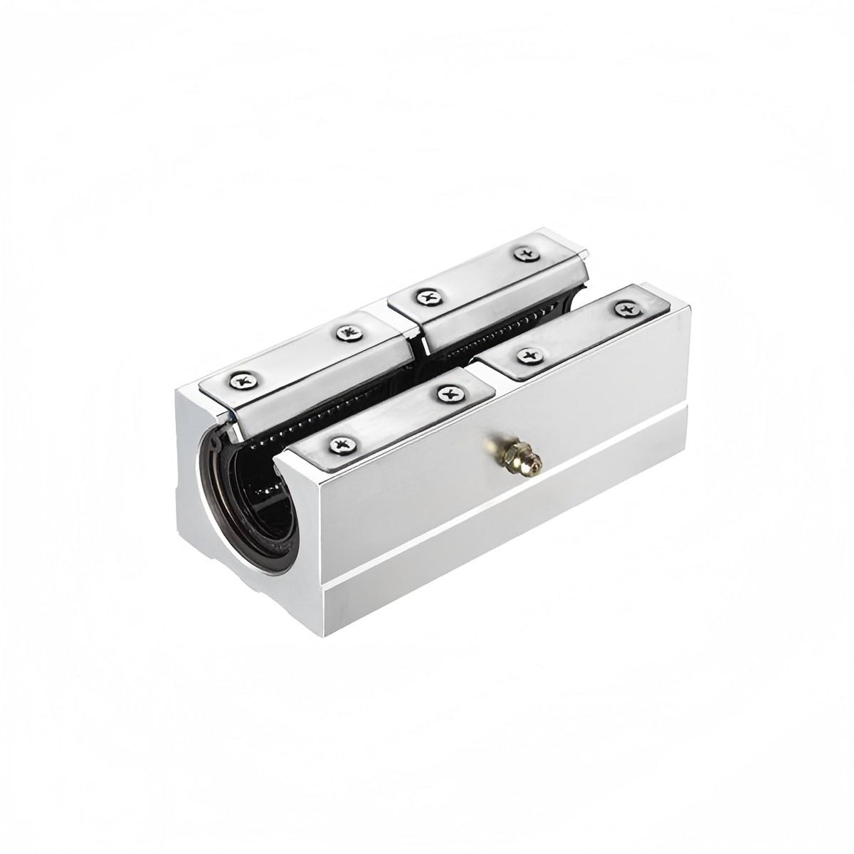 SBRL Aluminum round linear slider - Nylon retainer/ Steel retainer/ Graphitic copper sleeve/ Plastic