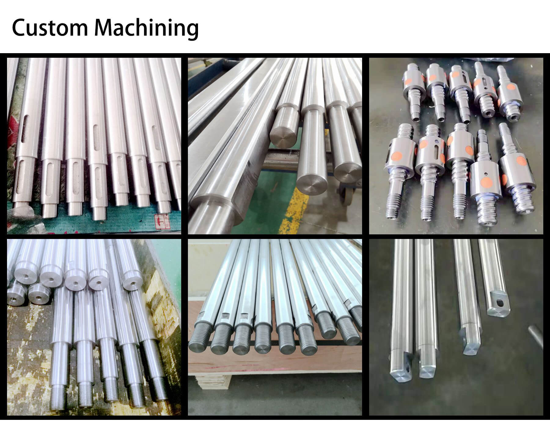 10pcs- Φ6 8 10 12mm Iron steel rod hard chrome plated bar