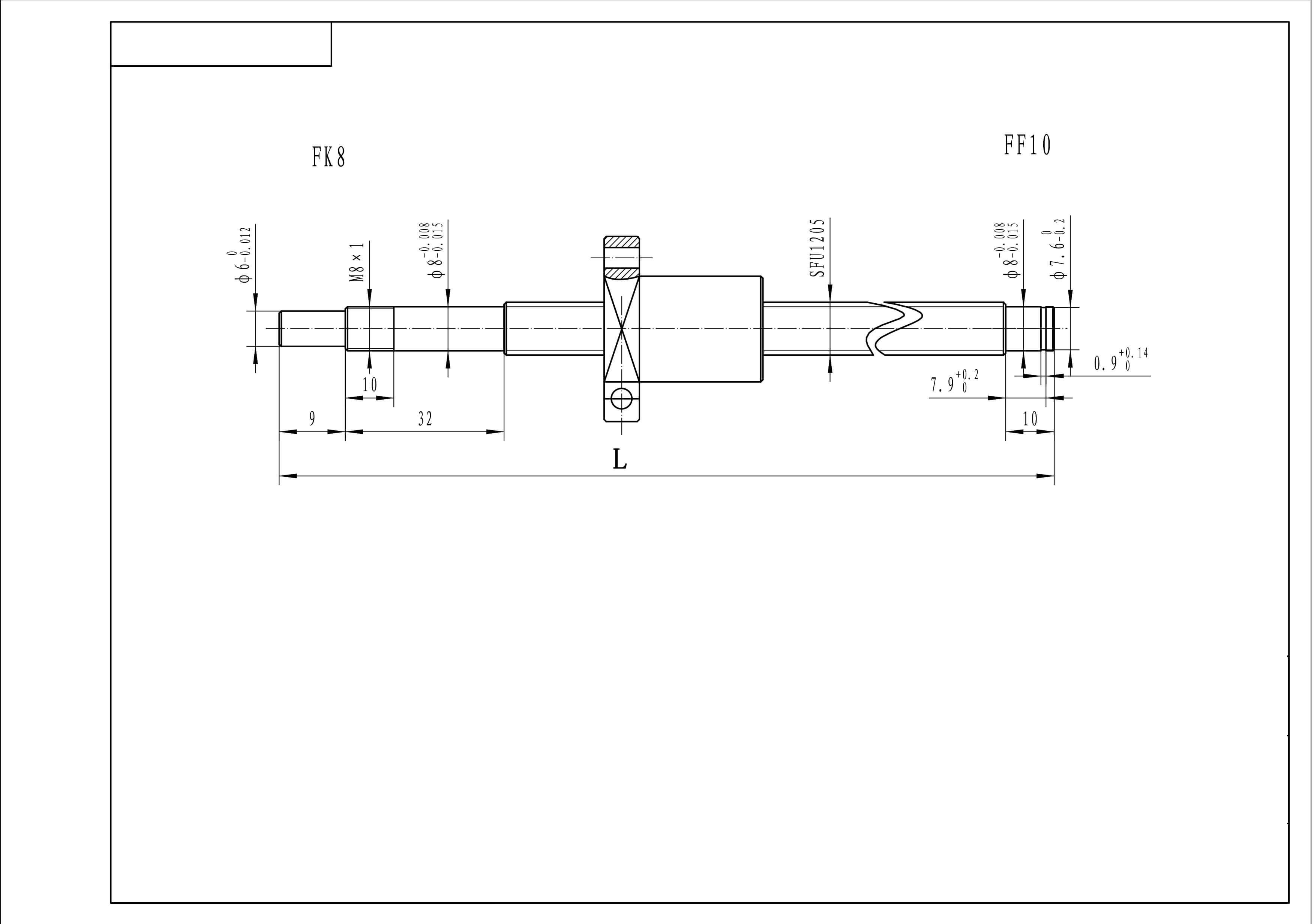 SFK1002 1004 Miniature ball screw