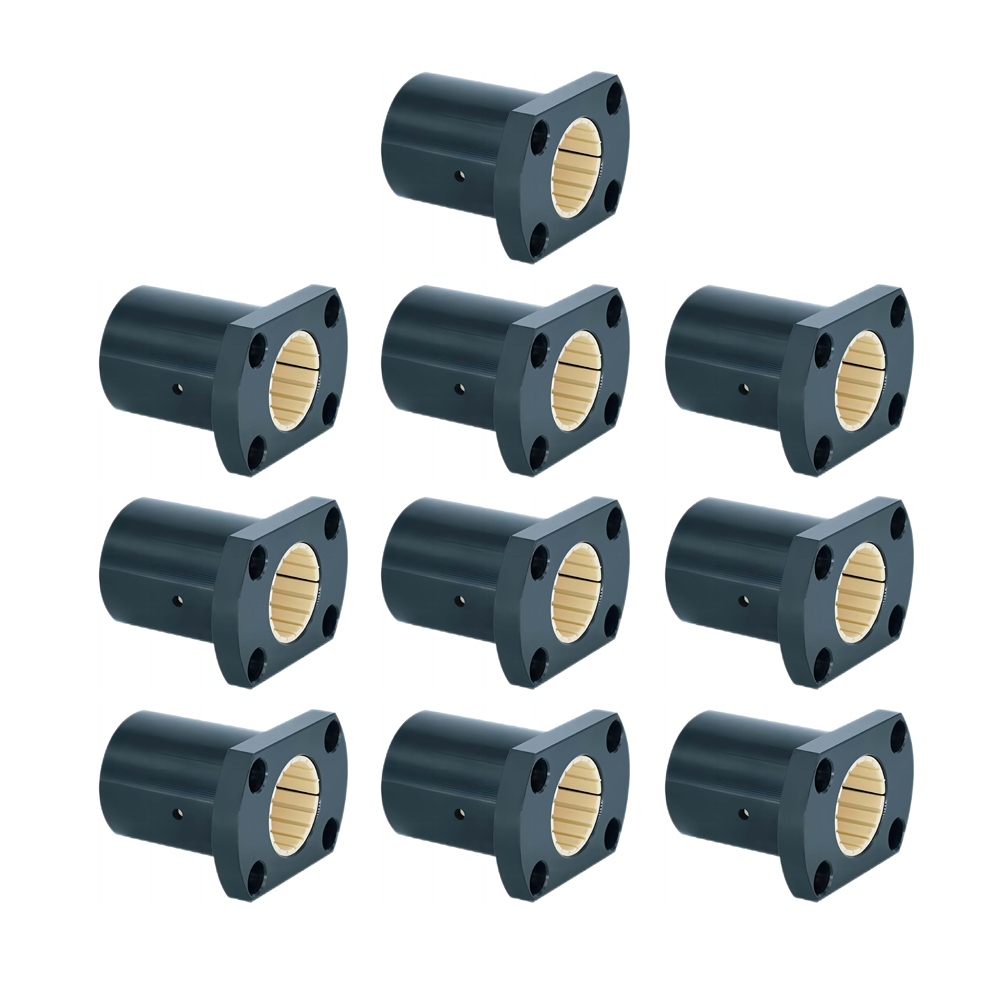 10pcs- LMH Compact flange linear slide bearing