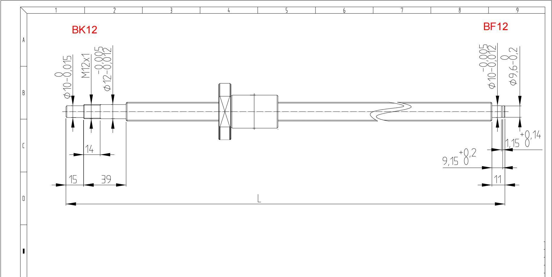 SFU1605 2005 ball screw spindle