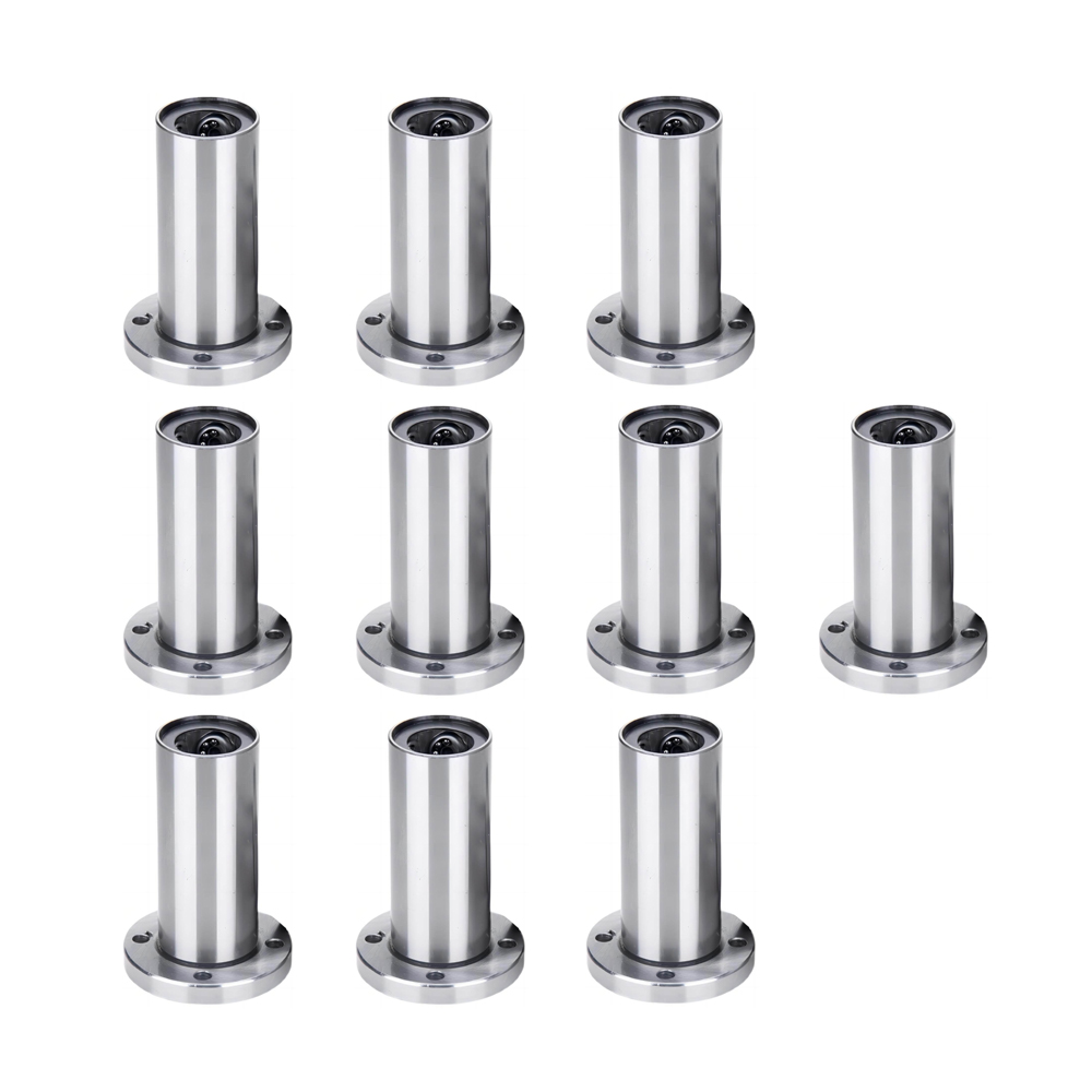 10pcs-LMFL Flange round long linear ball bearing