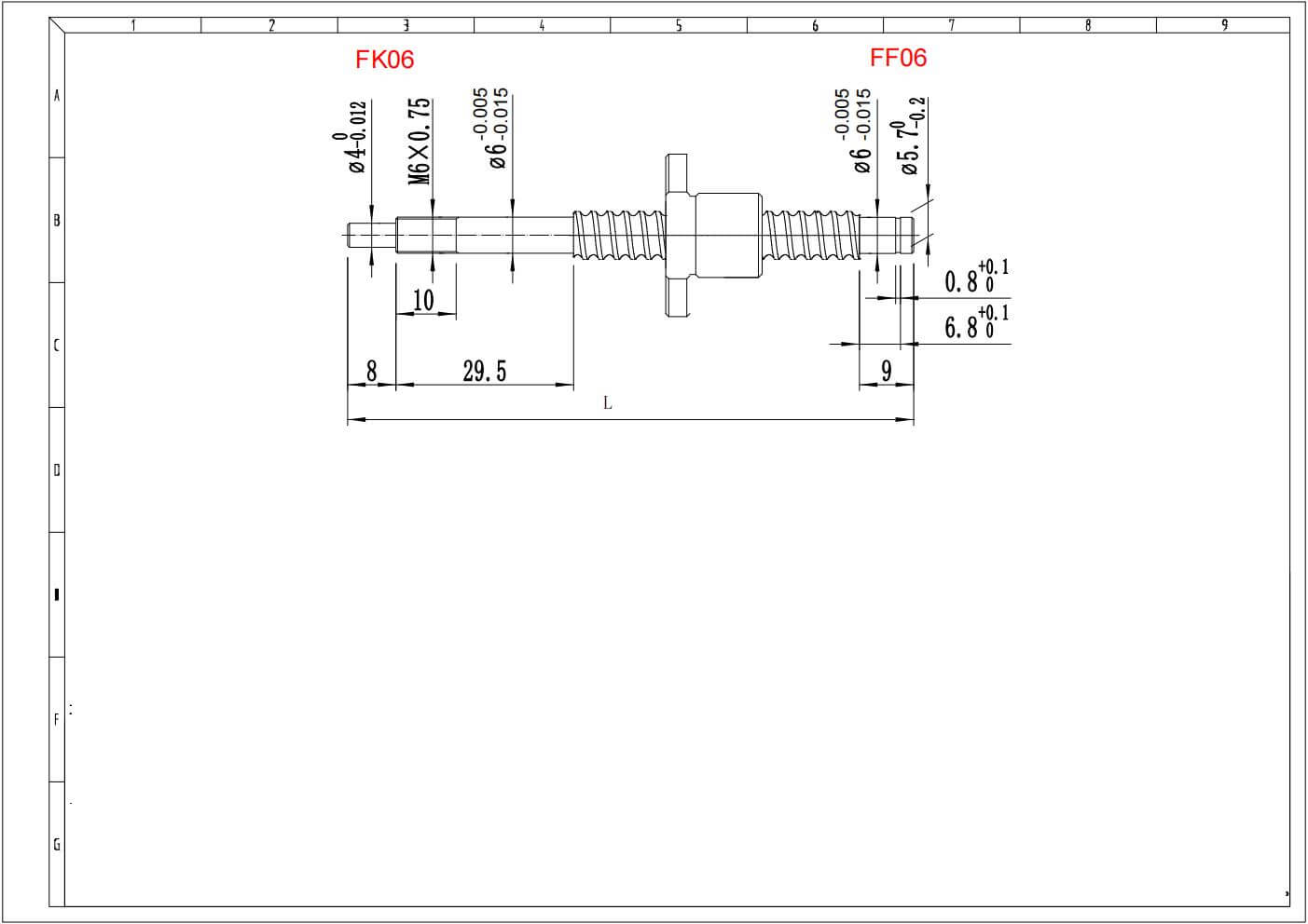 SFK0801 0802 0802.5 miniature ball screw