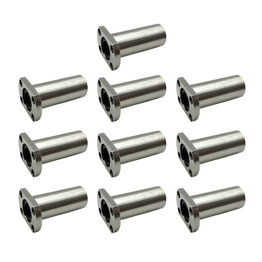 10pcs-LMHL Compact flange long linear motion bearing