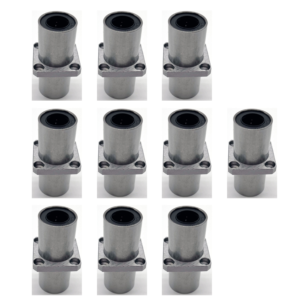 10pcs-Middle flange long linear ball slide bushing - LMKCL/ LMFCL/ LMHCL 