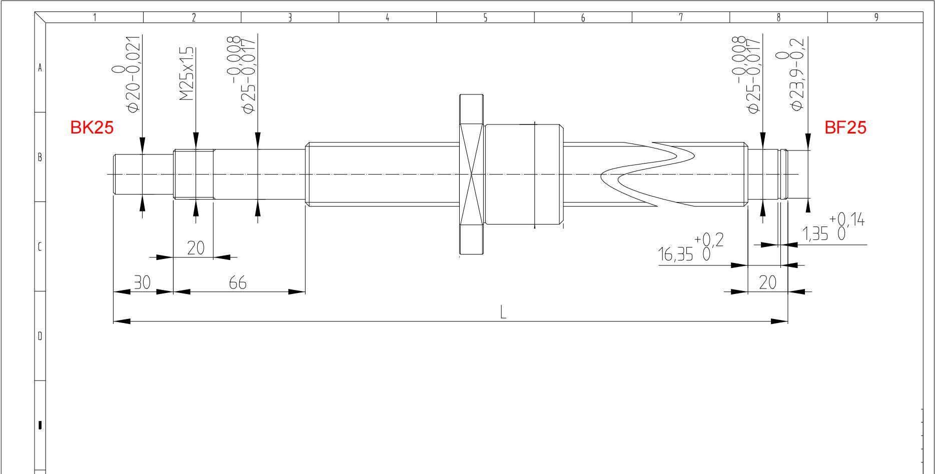 SFU3205 3210 CNC ballscrews