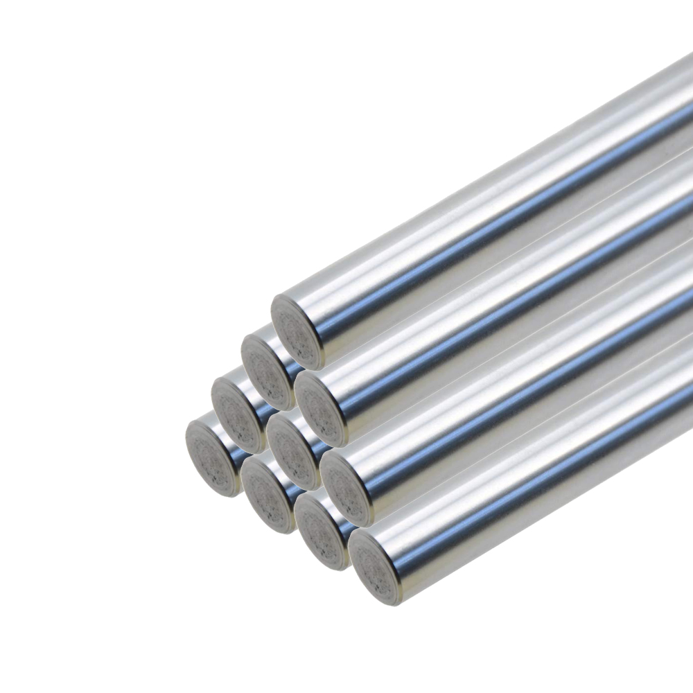 10pcs- Φ1/4 1/2 3/4 1'' Inch shaft hard chrome silver steel rod