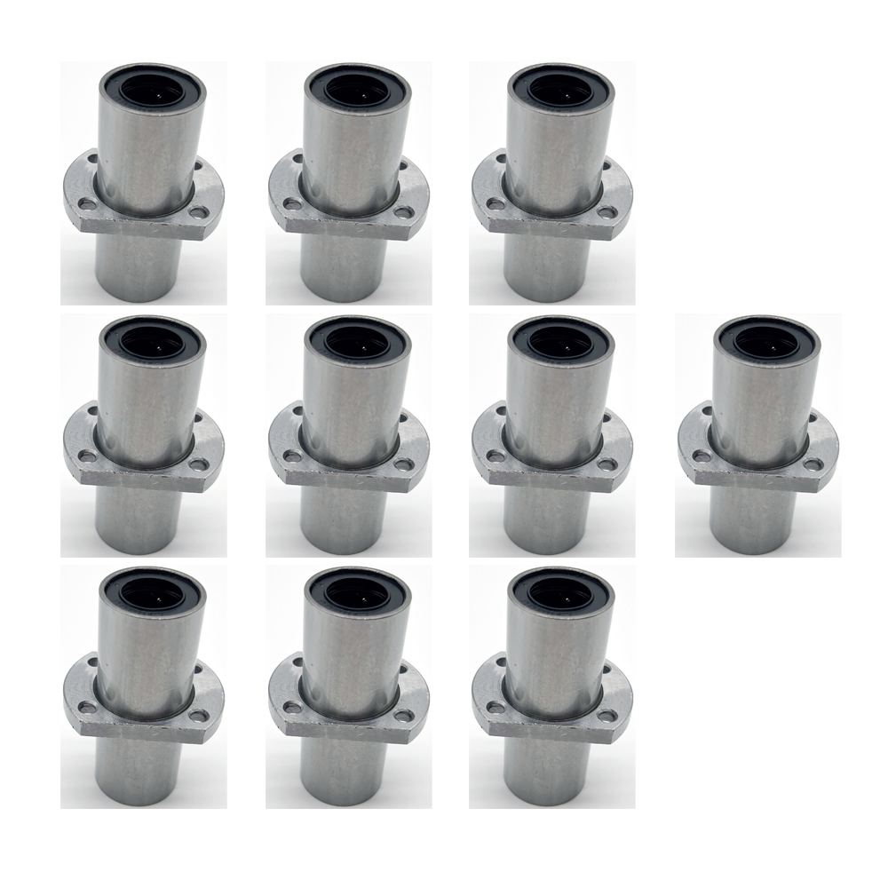 10pcs-Middle flange long linear ball slide bushing - LMKCL/ LMFCL/ LMHCL 