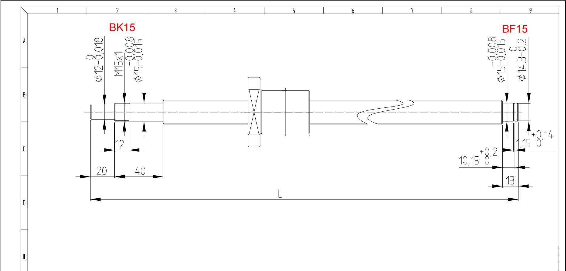 SFU1605 2005 ball screw spindle