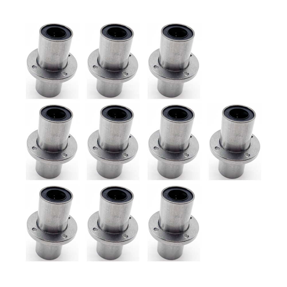 10pcs-Middle flange long linear ball slide bushing - LMKCL/ LMFCL/ LMHCL 
