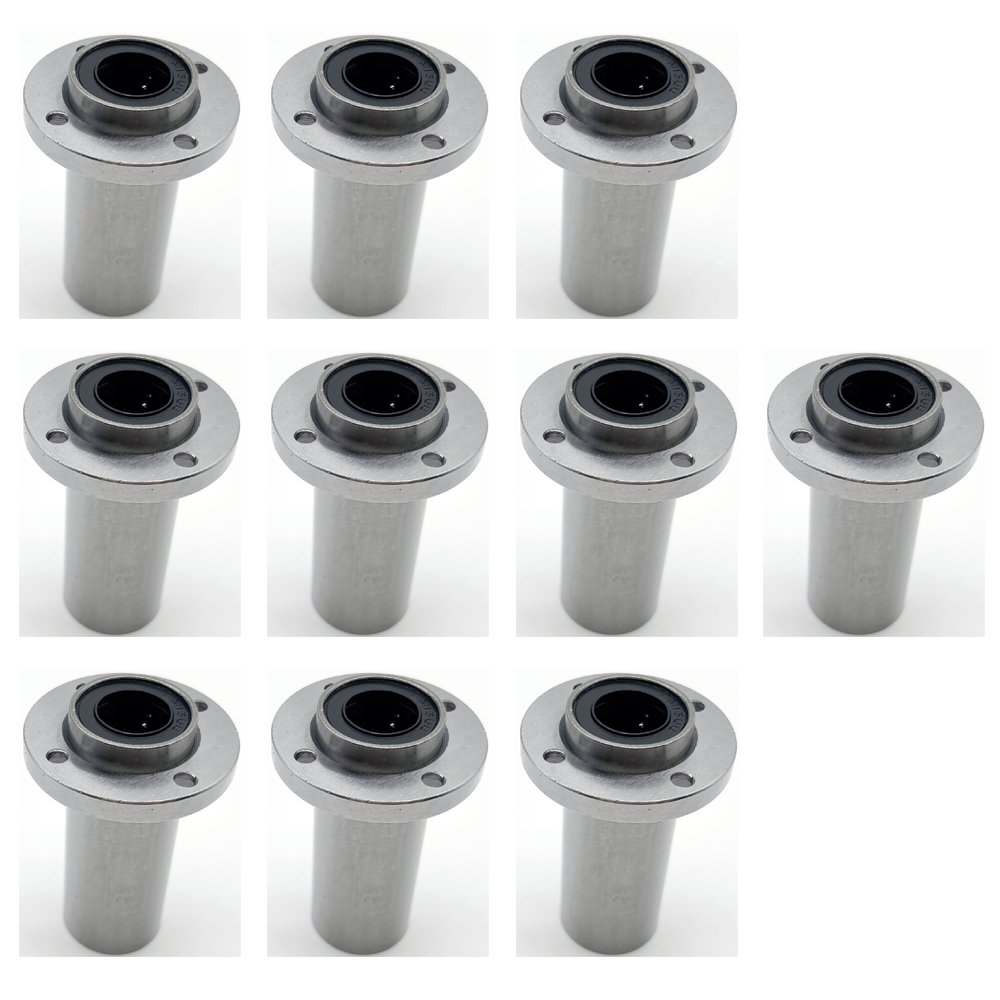 10pcs-Side flange long linear motion bushing LMFPL/ LMKPL/ LMHP..L