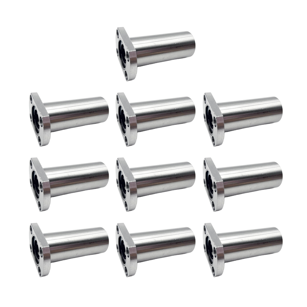 10pcs-LMHL Compact flange long linear motion bearing