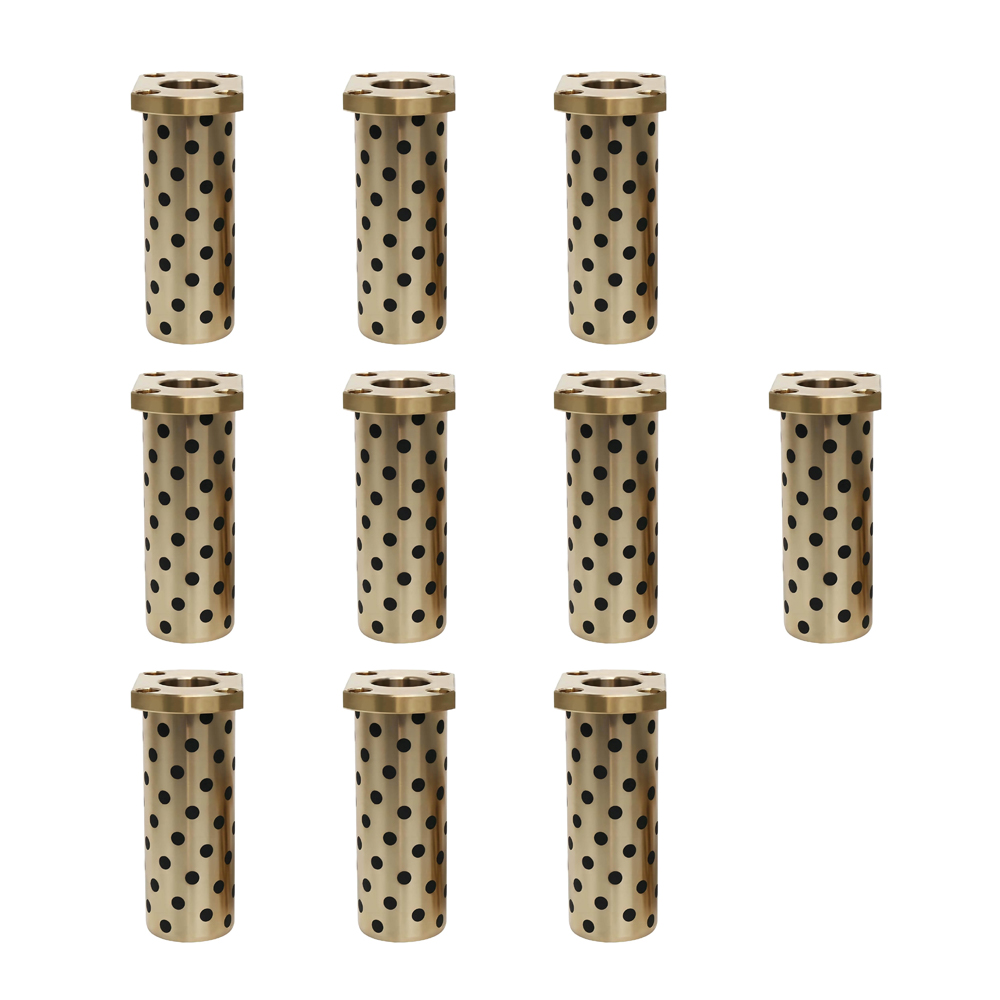 10pcs-LMHL Compact flange long linear motion bearing