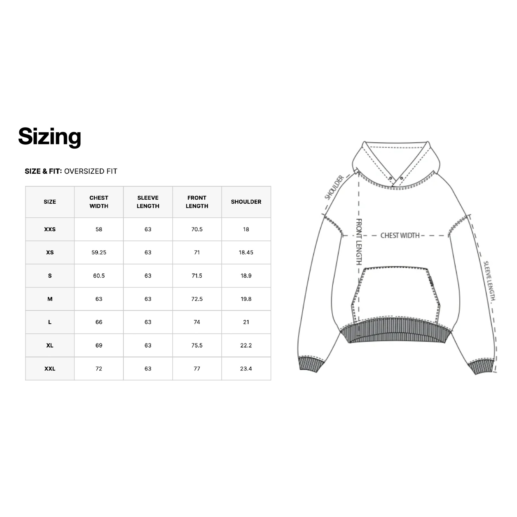 420gsm Hoodie - Cream