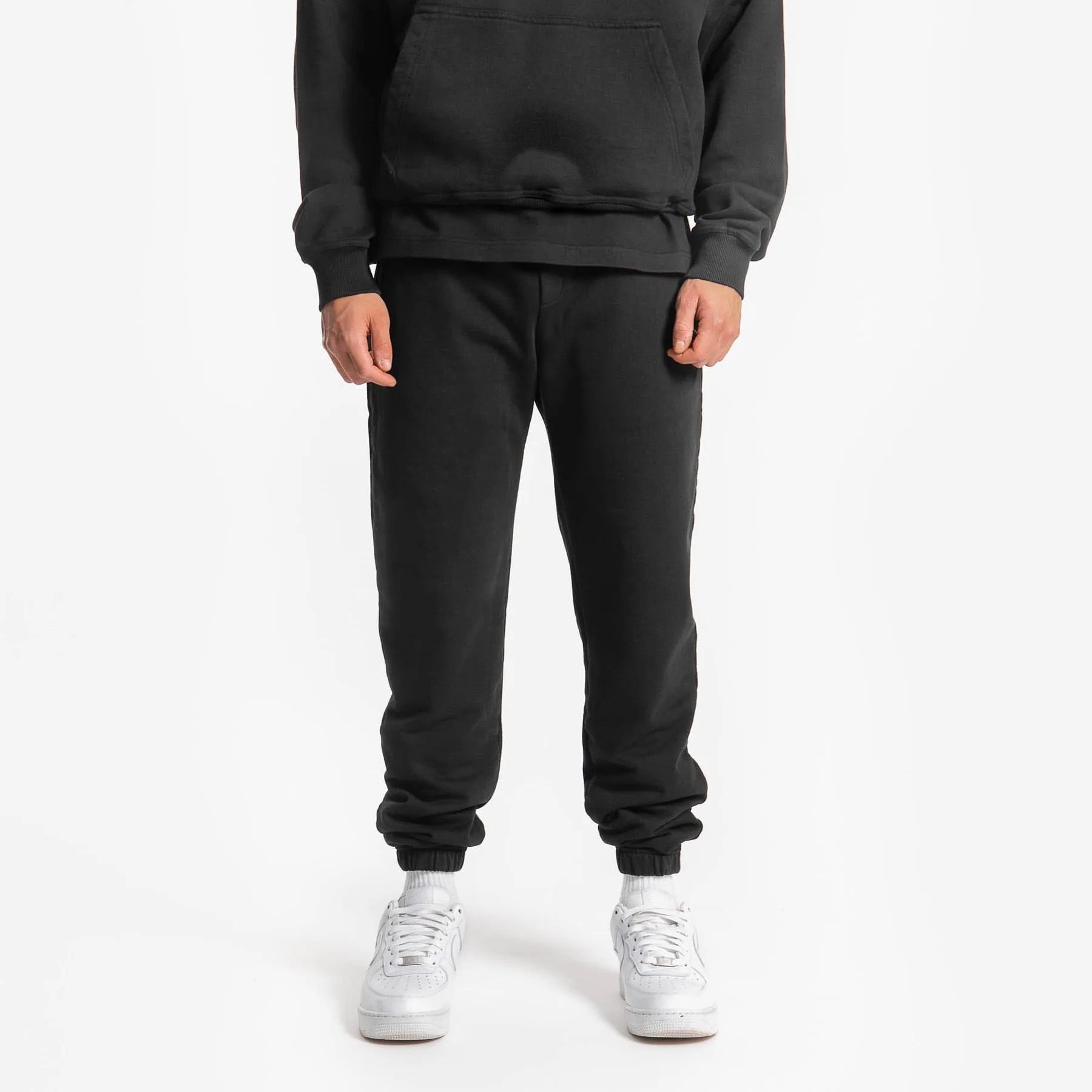 500gsm Cuffed Joggers - Black