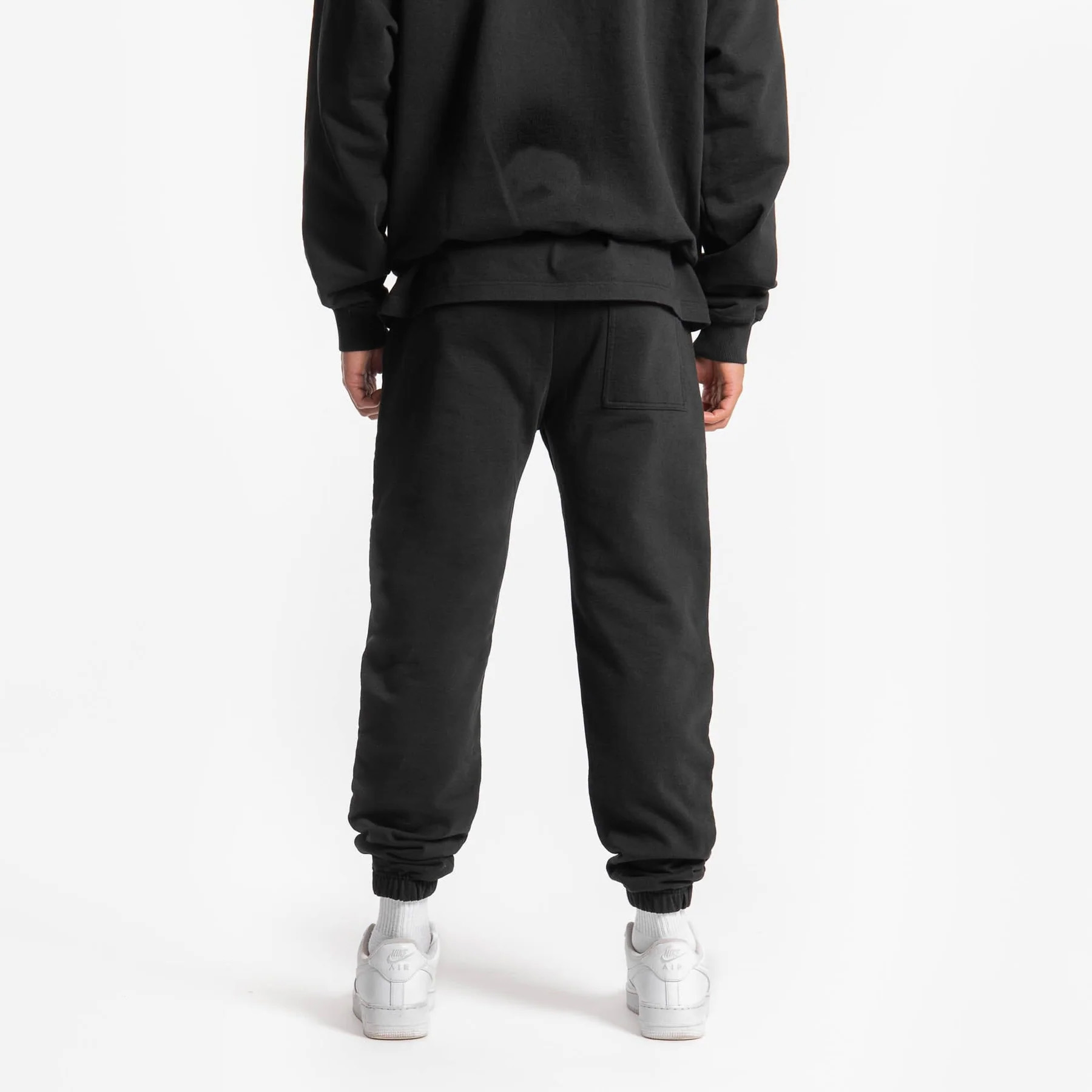 500gsm Cuffed Joggers - Black
