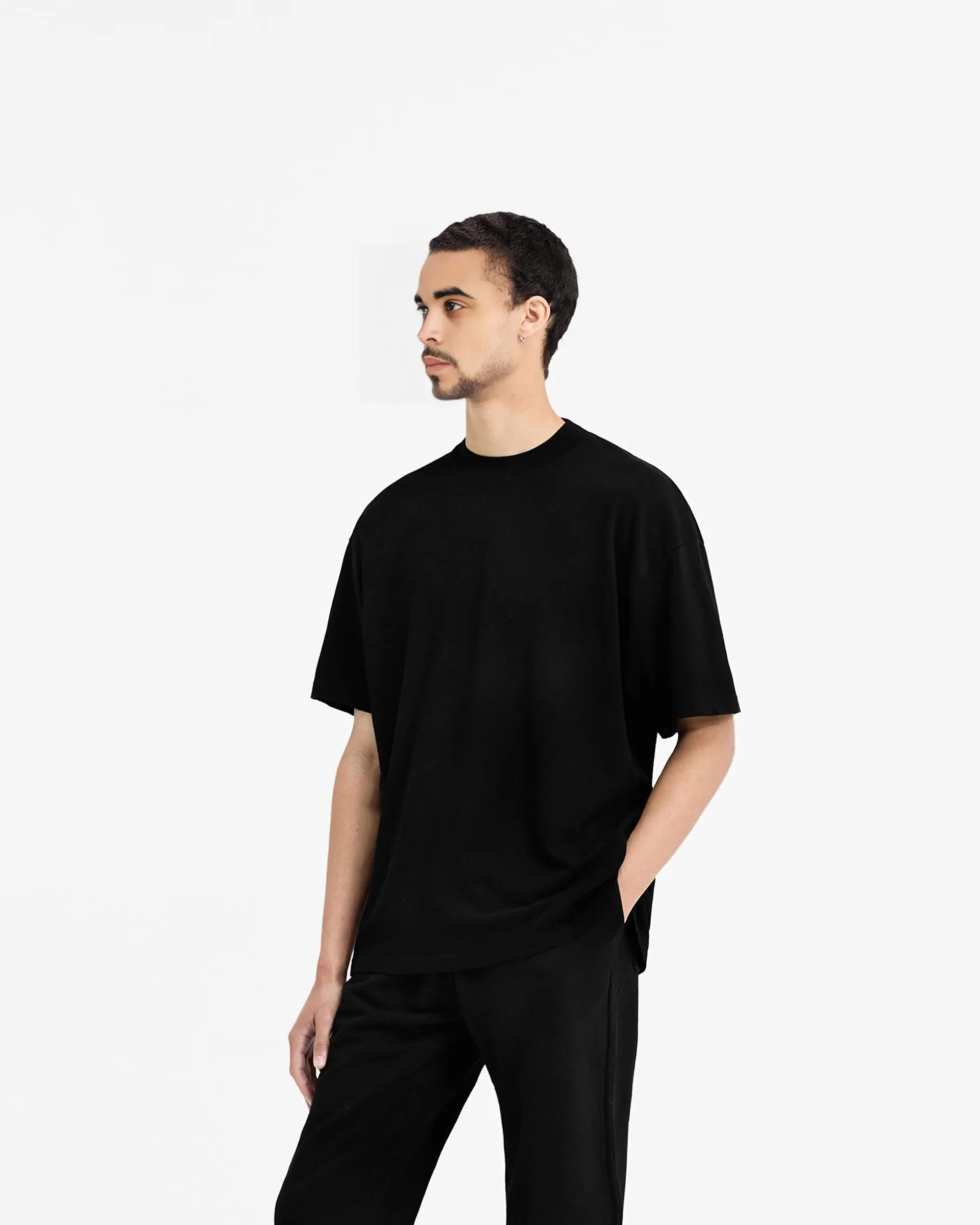300gsm Oversized T-shirt - Black
