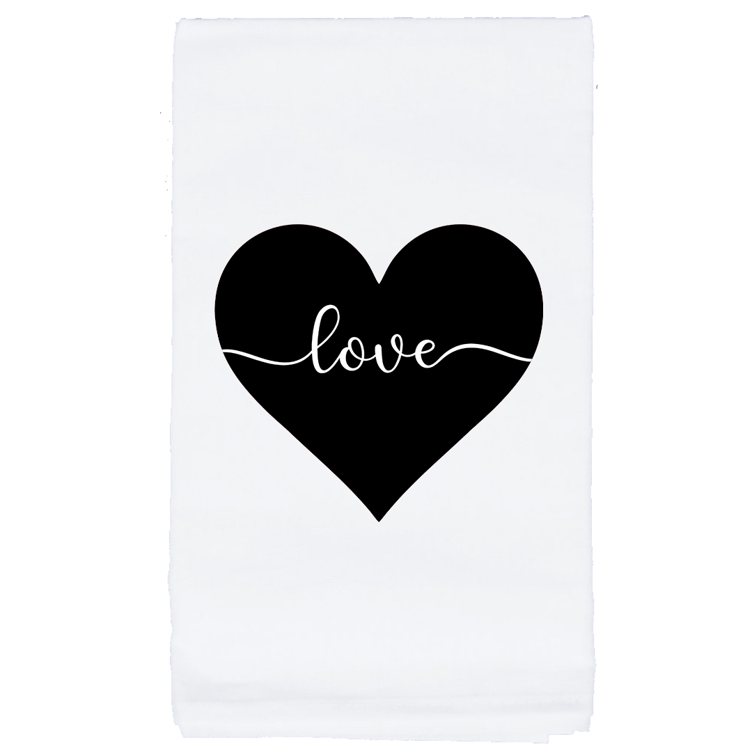 Love Heart Tea Towel