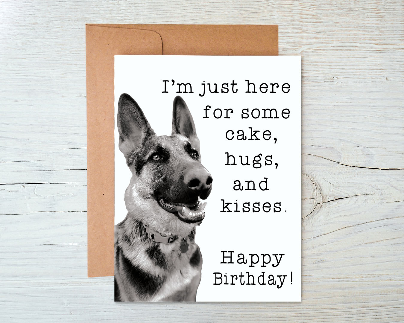 German Shepherd Dog Birthday Card