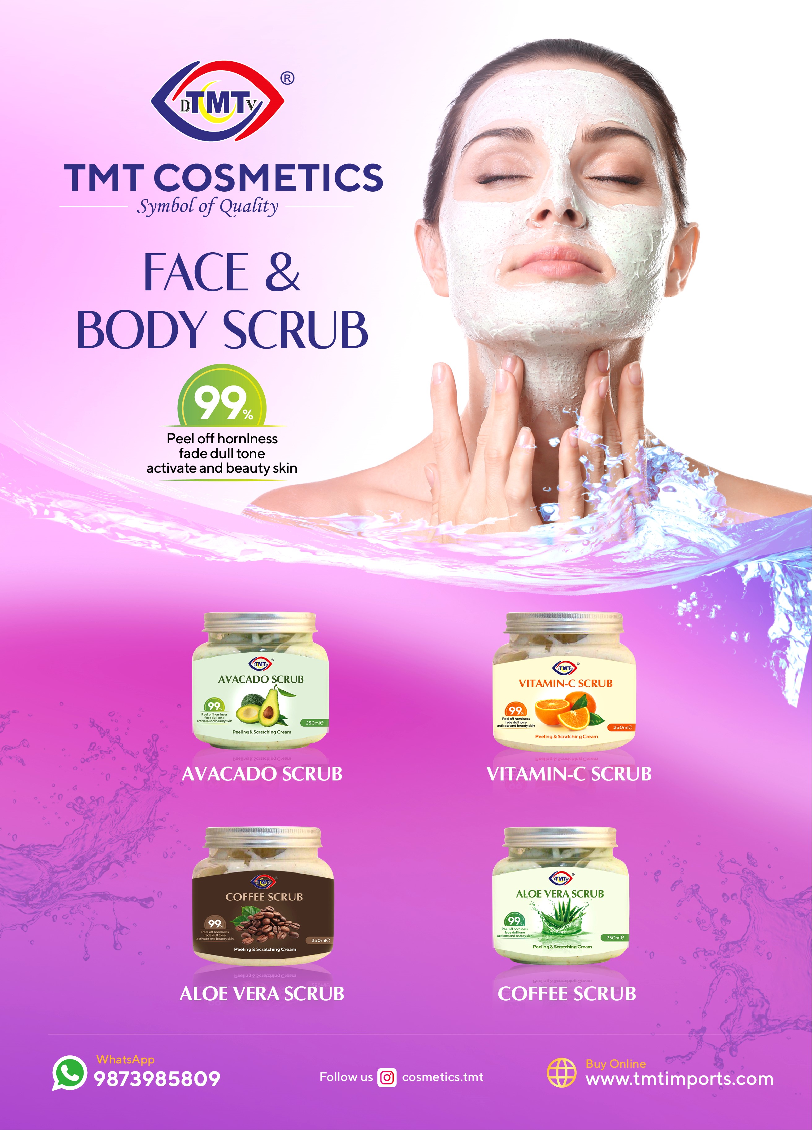 TMT FACE SCRUB - 250 ML X 4 FLAVOURS